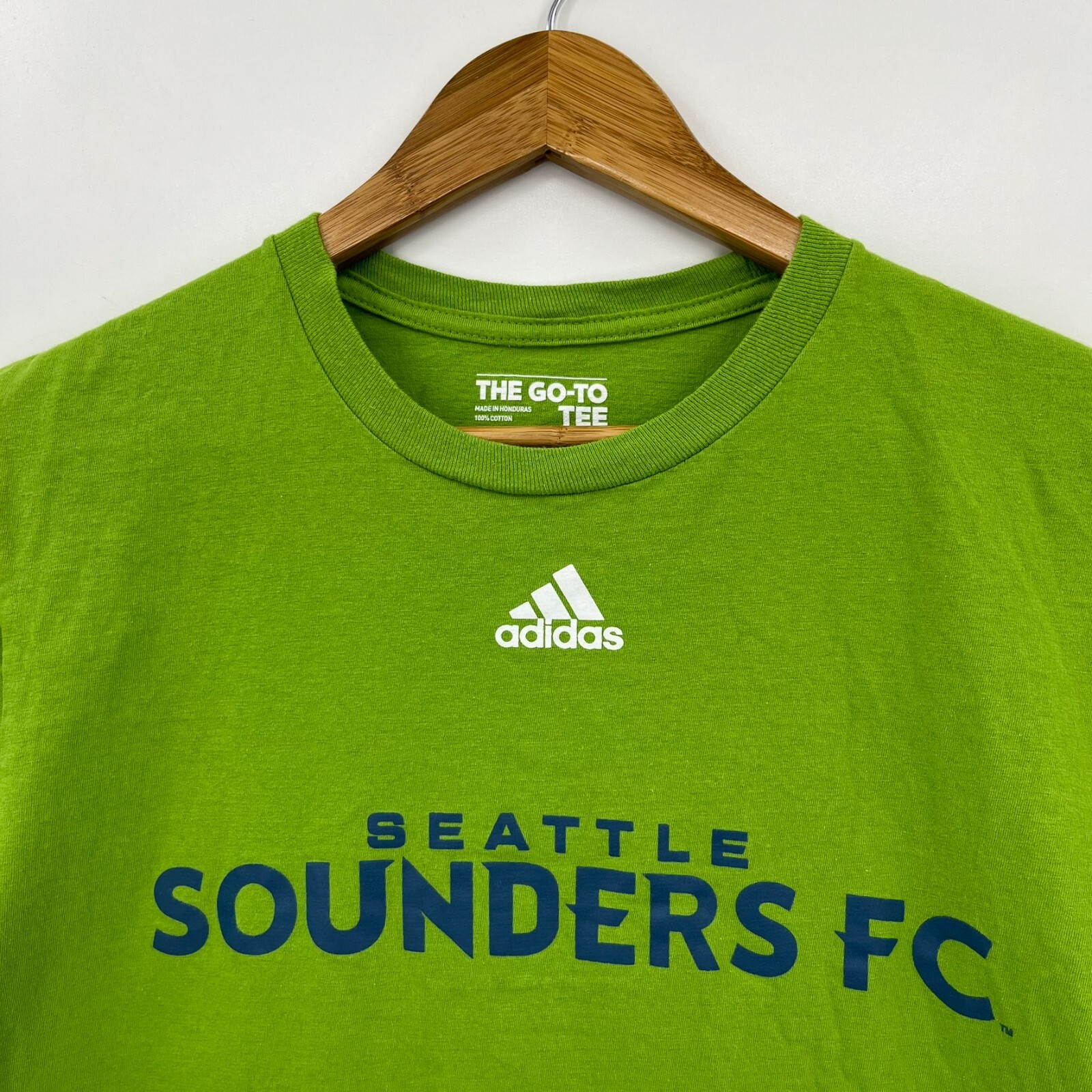Adidas TShirt Men's M Green Seattle Sounders FC Soccer Short Sleeve