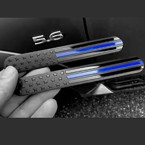 2Pcs Metal Black American USA Flag Map Emblems Car Trunk Badge Decal Sticker - Bild 3 von 7