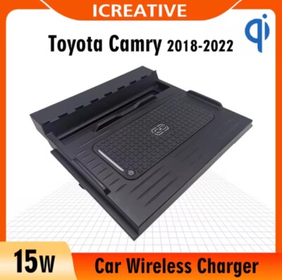 2018-2023 Toyota Camry Wireless Charger, Fast 15W Cell Phone Qi Charging Stat...