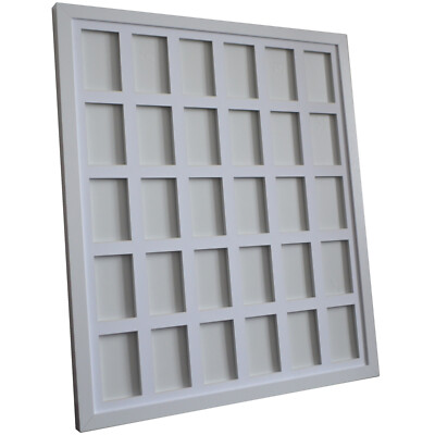 30 Trading Card Frame Display Kartenrahmen Rahmen für Magnetholder Mag White ##