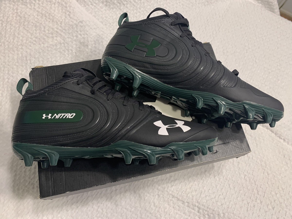 Under Armour Men's S UA Team Nitro Mid MC Football Cleats BLK