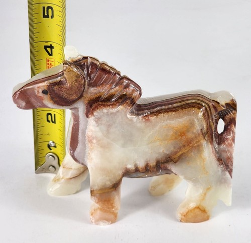 Marmor Tier Figur Set Hund Pferd und Schwan Sammlerstück Schreibtisch Mantel Dekoration - Bild 5 von 10
