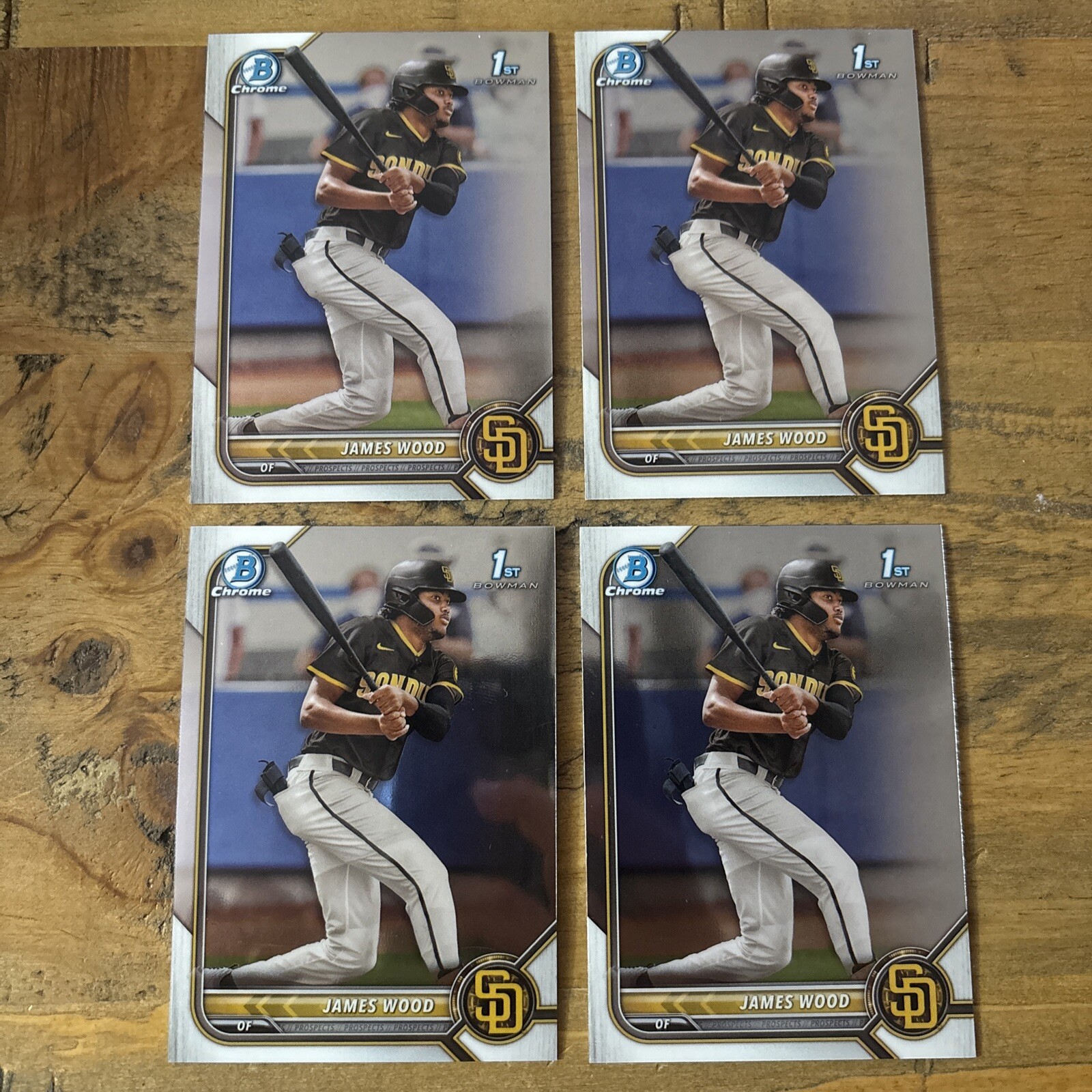 Lot Of (4) 2022 Bowman Chrome James Wood 1st Bowman eBay
