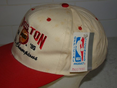 Cappello snapback nuovo con etichette vintage Twoston 1994 1995 Houston Rockets Back to Back Champions - Foto 2 di 7