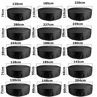 Large Round Waterproof Furniture Cover Outdoor Garden Patio Table Chair Set T1