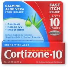 Cortizone 10 Maximum Strength Anti-Itch Cream 0.5 oz - Fast Relief