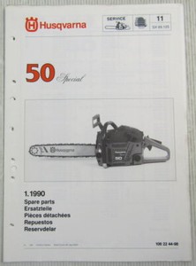 Husqvarna 50 Special Kettensäge Motorsäge Ersatzteilbildkatalog Ersatzteilliste