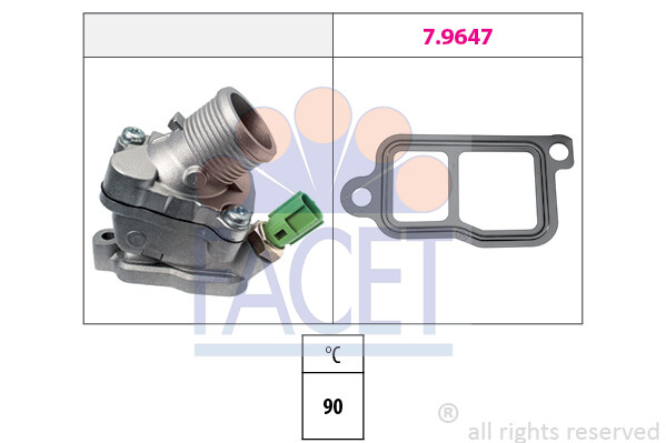 Facet Thermostat FüR Volvo C30,C70 II,S40 II,S60 I,S80 I II,V50,V70 Ii III,XC60-image