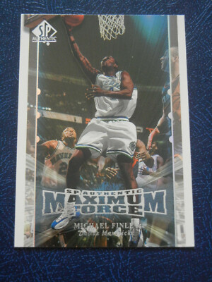 1999-00 SP Authentic Maximum Force #M6 Michael Finley  - Insert - Mavericks - 