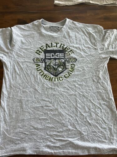 Realtree Edge Authentic Camo Men's XL T Shirt Hunting Fishing Outdoors Gray - Picture 5 of 5