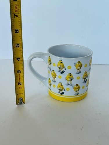 M&Ms Coffee Mug Cup Yellow Frankford Candy Mars movie theater cartoon animation - Picture 4 of 5