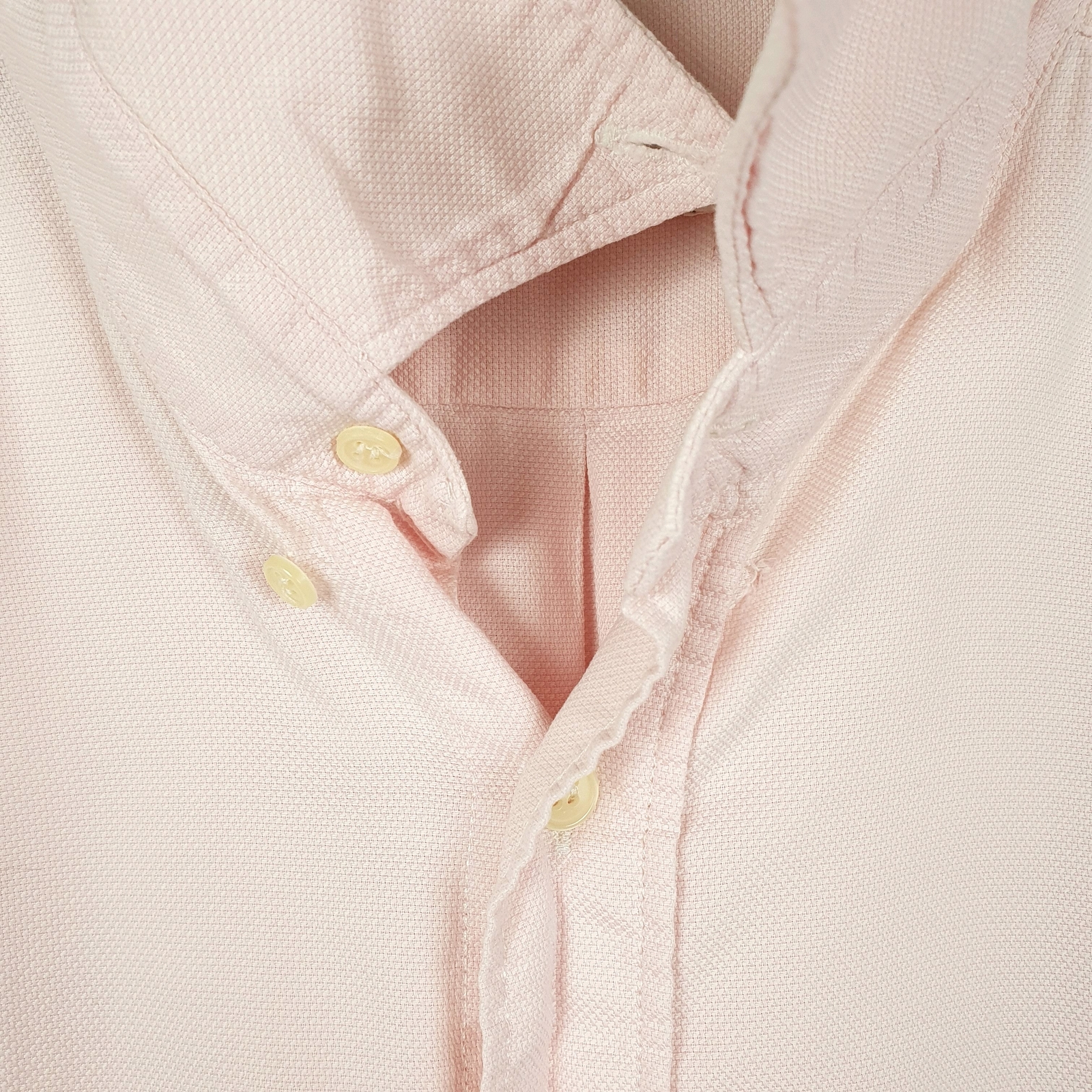 LACOSTE Pink Shirt Chemise Short Sleeve Casual Cotton Mens L image 4