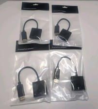 4x HDMI Male to VGA Female Plug Converter Adapter NEW