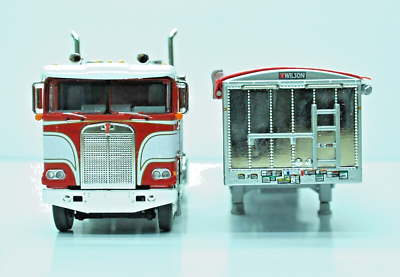 DCP FIRST GEAR 1/64 SCALE K-100 KENWORTH RED & WHITE, WHITE TALL