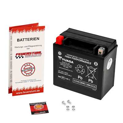 YUASA Batterie Honda TRX 420 FA, 2010-2013, TE37, 240A, geladen, inkl 7,50 Pfand