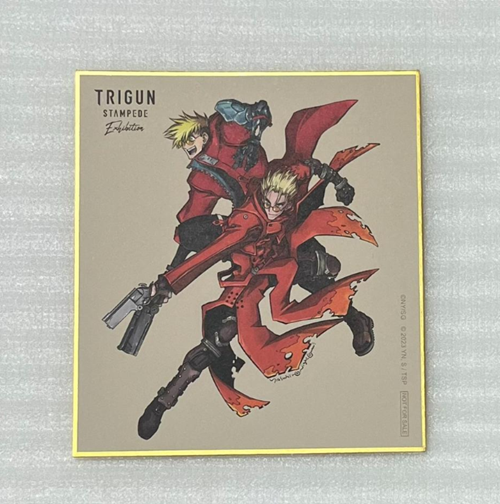 TRIGUN STAMPEDE EXHIBITION Mini Art Card Shikishi Vash original