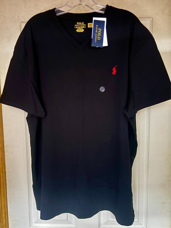 Nice NEW/NWT POLO RL Classic Men's XL Short Slv VNeck Casual Sport Dress Shirt
