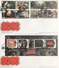 GB 2025 AC/DC First Day Covers Stamp Set+Mini Sheet Glasgow pmk, issue 18/02/25