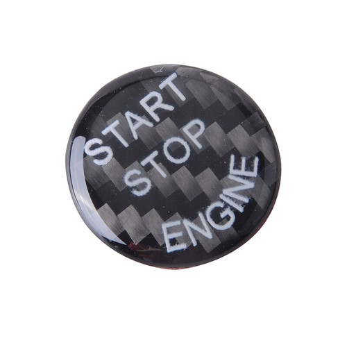 Engine Start Stop Button Carbon Fiber Cover For BMW 3 5Series E90 E92 E60 X5 - Picture 5 of 6