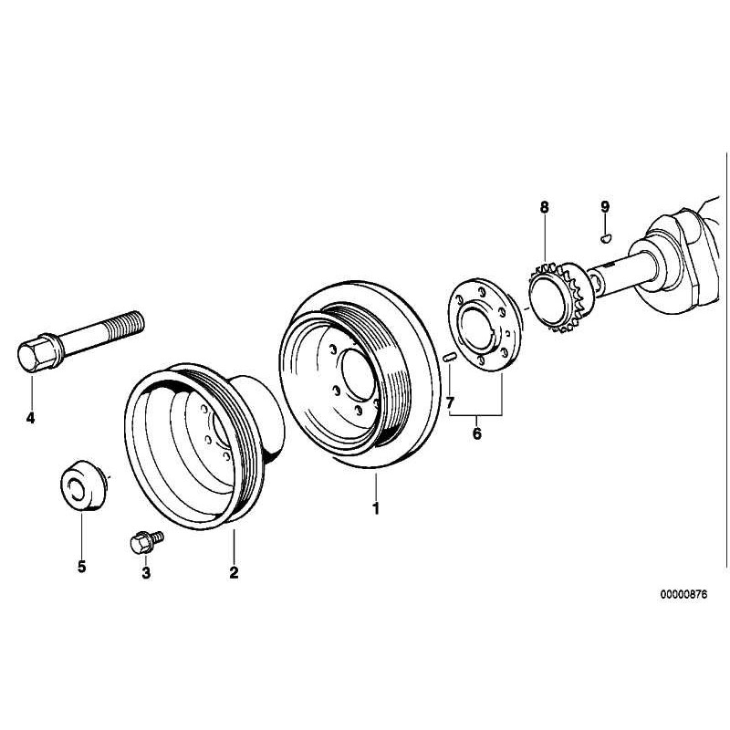 Original BMW 11232248268 - Sechskantschraube M18X1,5X102 3er 5er 