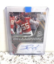 2020 Panini Spectra Champion Signatures Hyper #CS-FC Frank Clark 75 (AU)