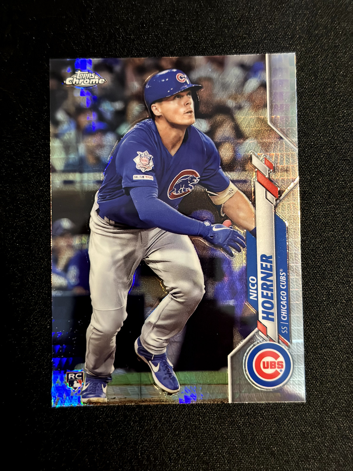 2020  Topps Chrome Rookie Prism Refractor RC #161 Nico Hoerner Chicago Cubs