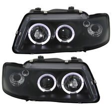 Scheinwerfer Klarglas Set Angel Eyes für Audi A3 8L Bj. 96-00 Schwarz Scheinwerfer Klarglas Set Angel Eyes für Audi A3 8L Bj. 96-00 Schwarz