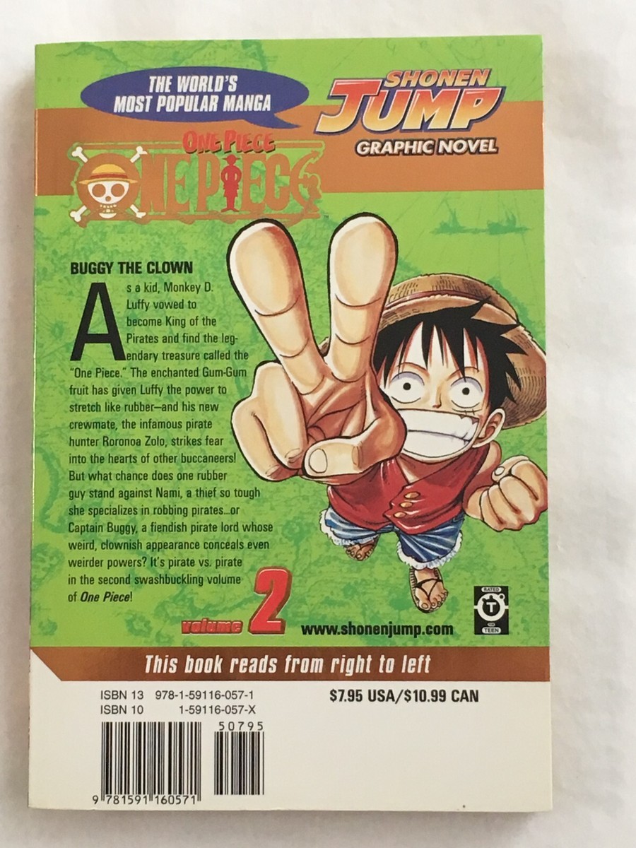 One Piece Vol. 2 Gold Foil Cover Edition Manga English Comic