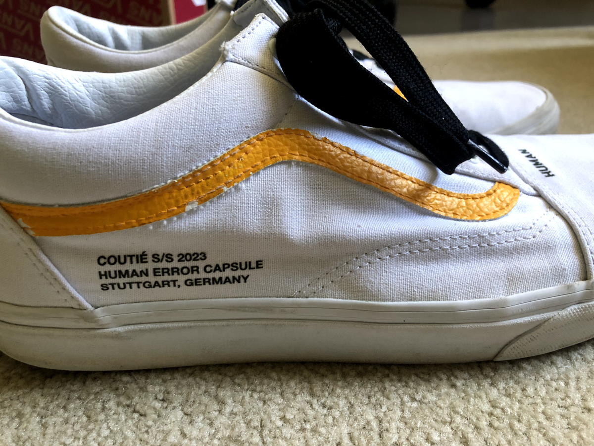 Vans x Coutie スケハイ HUMAN ERROR カスタム スニーカー Vans Old Skool 
