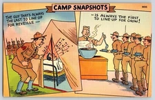 Postcard Military Humor - Camp Snapshots