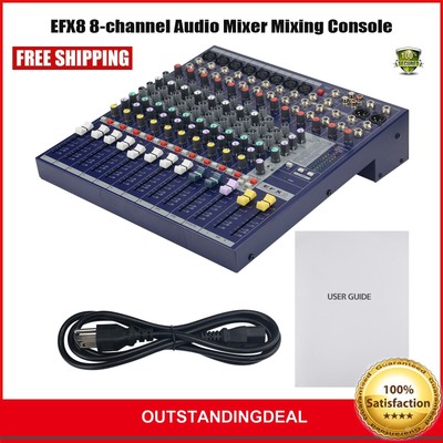 EFX8 8-CH Audio Mixer Mixing Console Quality Stage Effect for Professional Stage