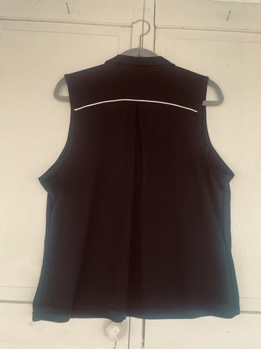 Champion Womens Top Polo Golf Tennis XXL Sleeveless Button Pullover Black - Picture 6 of 6