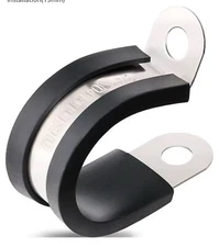 3/4” Inch Stainless Steel Cushioned Cable Clamps Pack Of 100