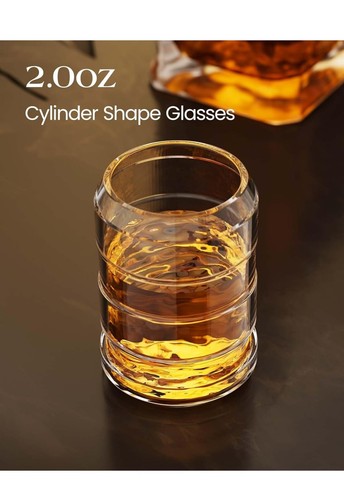 Gun Whiskey Dekanter Sets für Herren, Schnaps Dekanter Set mit Glas, einzigartige Geburt - Bild 4 von 6