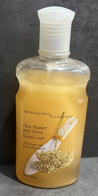 Bath & Body Works Pleasures Rice Flower and Shea Bubble Bath 10 oz