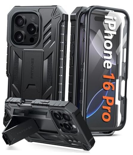 for iPhone 16 Pro Case: Military Grade for iPhone 16 Pro(6.3 inch) A-Black