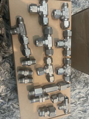 10mm Tube 316ss TEE Fitting  DK-LOK DT-10M-S Mixture Lot