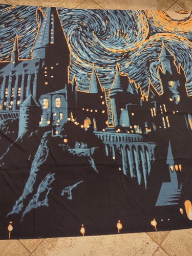 Wall Decor, Hogwarts Starry Night, Wall Tapestry Cloth, 59" X 50" Potter - Picture 3 of 4