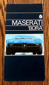 1974 MASERATI BORA - 6-page Color Factory Brochure - English Text - NICE