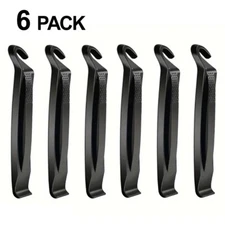 Bicycle Black Tire Levers - 6 Pack - Won't Scratch Rims, Compact Size 4.1 inch