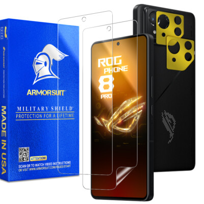 [2+2 Pck] Armorsuit ASUS ROG Phone 8 Pro/ Phone 8 Screen & Camera lens protector