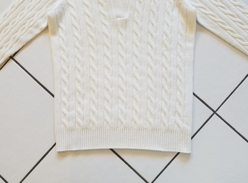 Gran Sasso super kuscheliger weicher 100% Kaschmir Pullover schlicht edel Zöpfen - Bild 6 von 11
