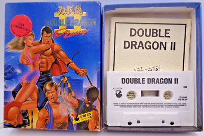 Jeu DOUBLE DRAGON Sur Cassette K7 Pour Commodore 64 – Dans Sa Boîte D'origine – Bon état