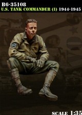BRAVO 6 35108 WORLD WAR II U.S. TANK COMMANDER 1 -1 FIGURE 1:35 1944-45