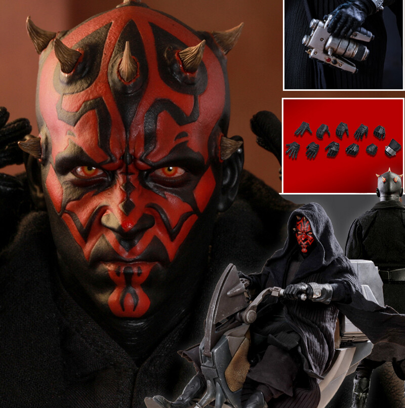 1/6 Star Wars Darth Maul Only Head Sculpt Figure Collectible 1/6 Star Wars Darth Maul Only Head Sculpt Figure Collectible