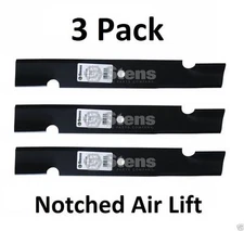 340-158 Stens (3 Pack) Notched Air-Lift Blade Ariens 00273100 Bobcat 112111-02