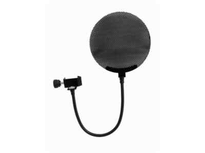 Omnitronic Mikrofon-Popfilter, Metall schwarz