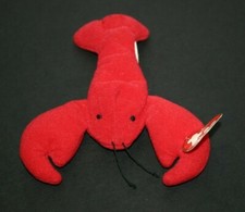 TY Beanie Baby Pinchers Lobster 1993 Mcdonalds red 4026 teenie