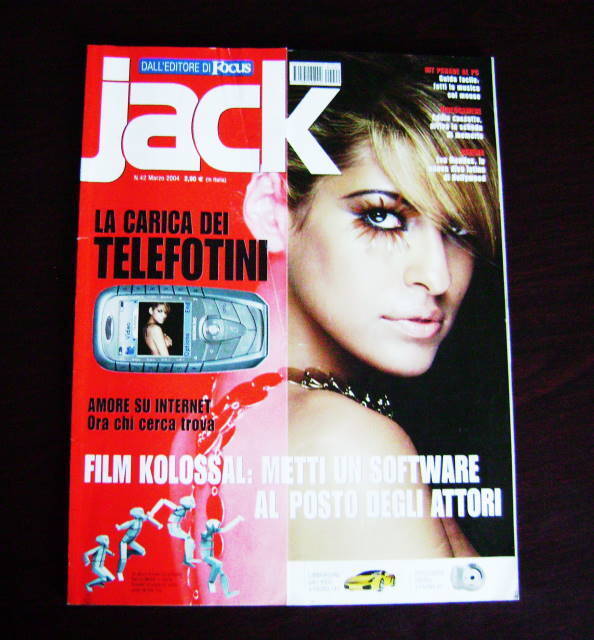 JACK 42 Marzo 2004 MENDES Linus Schumacher Jones PC cellulari telefoni film Troy JACK 42 Marzo 2004 MENDES Linus Schumacher Jones PC cellulari telefoni film Troy