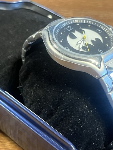 Batman DC Batmobile Men's Watch Complete Rare - Picture 9 of 12